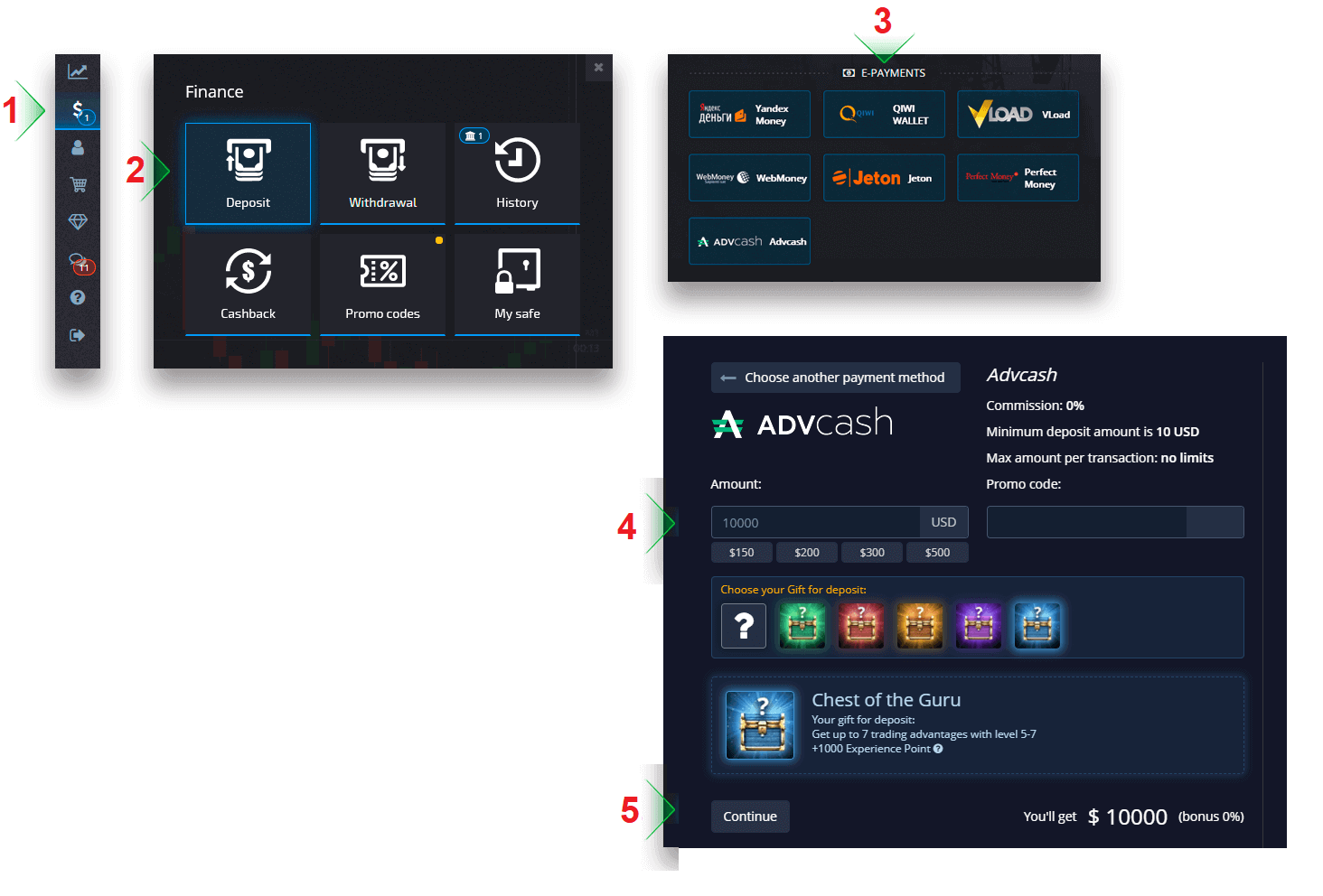 Покет опшен пополнение. Pocket option interface.