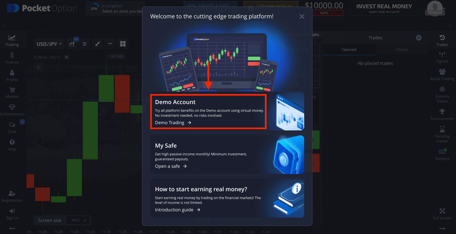 Pocket option trade. Регистрация покет опшен. Pocket trade option вывод.